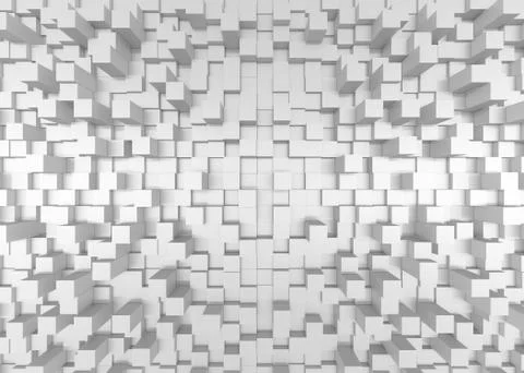 Abstract mosaic 3d background Stock Illustration