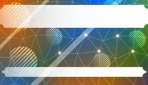 Abstract mosaic backdrop with triangles, line, circle, space for text. Bright イラスト素材