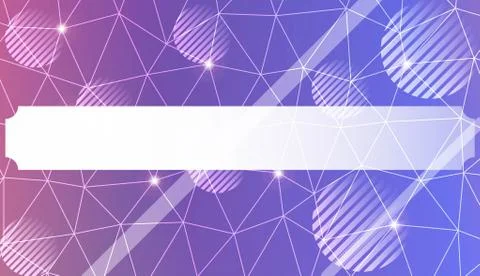 Abstract mosaic backdrop with triangles, line, circle, space for text. Bright Stockillustratie