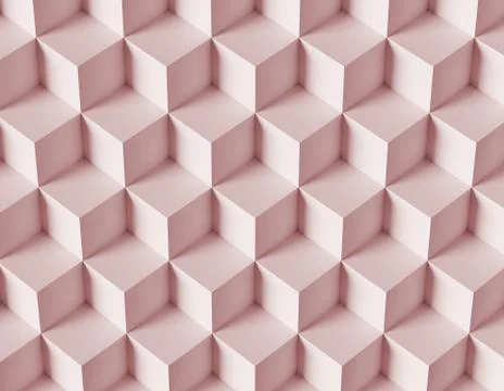 Abstract mosaic background with 3d cubes Stock Illustration