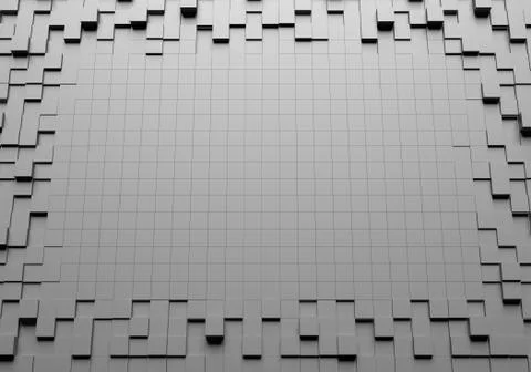 Abstract mosaic background with blank space in center Stock Illustration