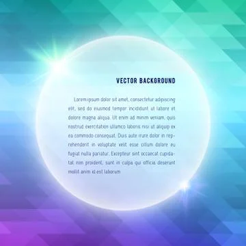 Abstract mosaic background of colored triangles in blue and green shades Stock Illustration