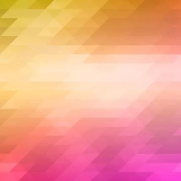 Abstract mosaic background of colored triangles in pink and yellow shades Stock Illustration
