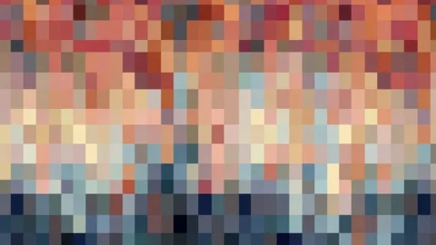 Abstract mosaic background with colorful rectangular tiles, animated digita.. Stock Footage 342046833