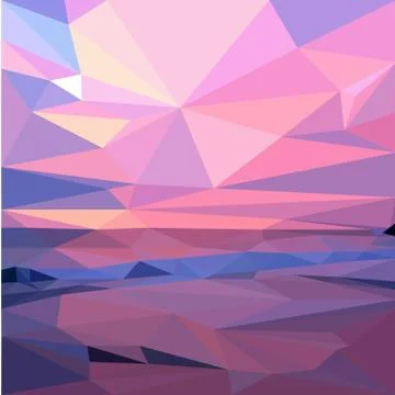 Abstract mosaic background low poly geometric style Stock Illustration