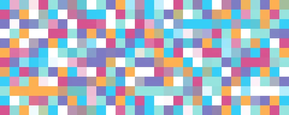 Abstract mosaic background. Multiple colored squares. Pixel style pattern. 库存插图