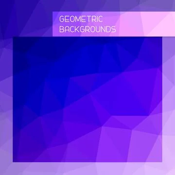 Abstract mosaic background. Triangle geometric background. Design elements... Stock Illustration