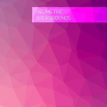 Abstract mosaic background. Triangle geometric background. Design elements... Stock Illustration