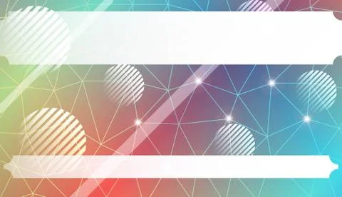 Abstract mosaic background with triangles, line, circle, space for text. Temp イラスト素材