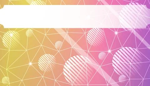 Abstract mosaic background with triangles, line, circle, space for text. Temp Illustrazione stock