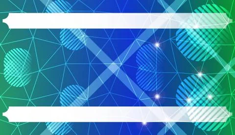 Abstract mosaic background with triangles, line, circle, space for text. Temp イラスト素材