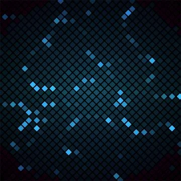 Abstract mosaic with blue background Stock Illustration