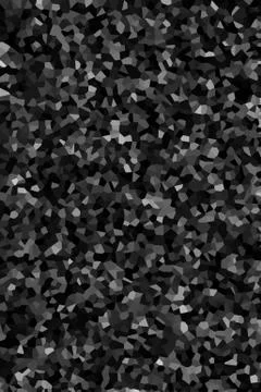 Abstract mosaic of colored polygons on a dark background 写真素材