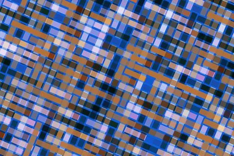 Abstract mosaic of colorful small rectangles and squares Stock Photos