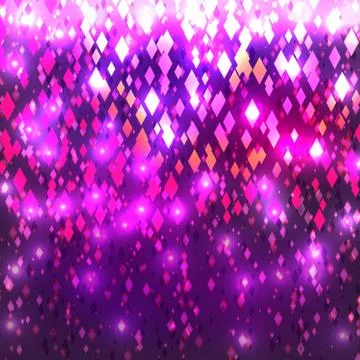 Abstract mosaic design element made of rhombus glitter. Stock Illustration