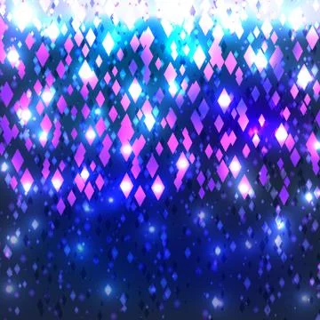 Abstract mosaic design element made of rhombus glitter. Stock Illustration