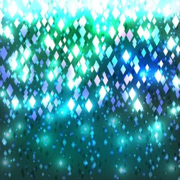 Abstract mosaic design element made of rhombus glitter. Stock Illustration