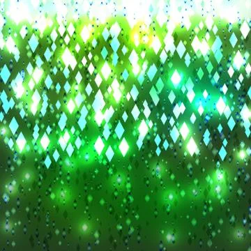 Abstract mosaic design element made of rhombus glitter. Stock Illustration