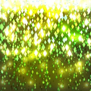 Abstract mosaic design element made of rhombus glitter. Stock Illustration