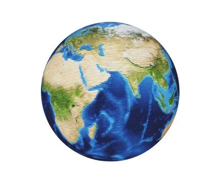 Abstract mosaic Earth globe Illustrazione stock