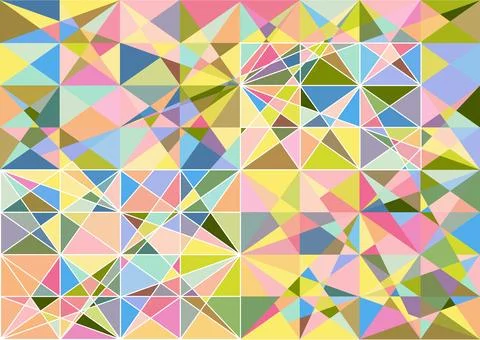 Abstract mosaic, geometric background. Vector illustration Stock Illustration