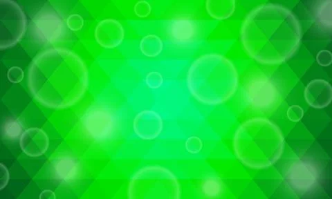 Abstract mosaic geometric hexagon pattern green background with bubble.	 Stock Illustration