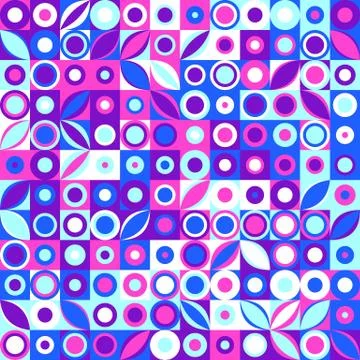 Abstract mosaic pattern background design - colorful vector graphic Stock Illustration