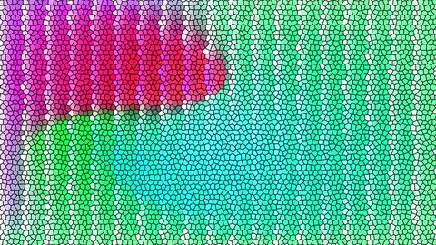 Abstract Mosaic Pattern Background with Vibrant Pink Green Blue Texture Illustrazione stock