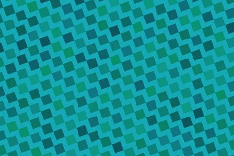 Abstract mosaic pattern with blue and green squares 스톡 일러스트