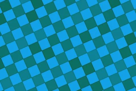Abstract mosaic pattern with blue and green squares イラスト素材