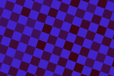 Abstract mosaic pattern with blue and red squares Illustrazione stock