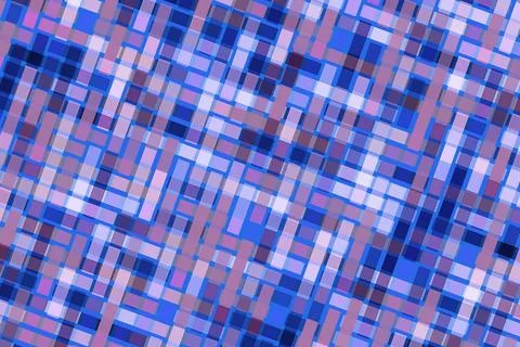 Abstract mosaic pattern with blue and purple squares Stock Photos
