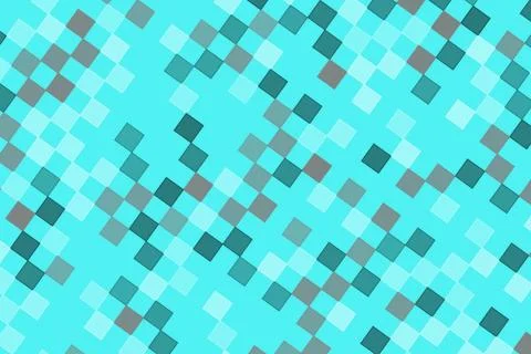 Abstract mosaic pattern of blue, green, and purple squares 스톡 일러스트