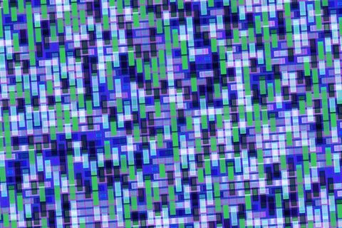 Abstract mosaic pattern with blue purple green colors 库存插图