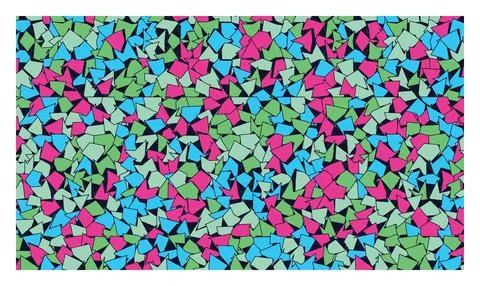 Abstract mosaic pattern with colorful geometric triangles and sharp jagged .. Stockillustratie