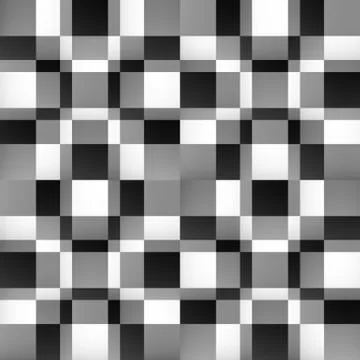 Abstract mosaic pattern with fade effect. Seamlessly repeatable. Minimal mono Stock Illustration