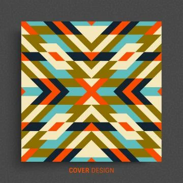 Abstract mosaic pattern. Geometric background. Vector Illustration for design Stock Illustration