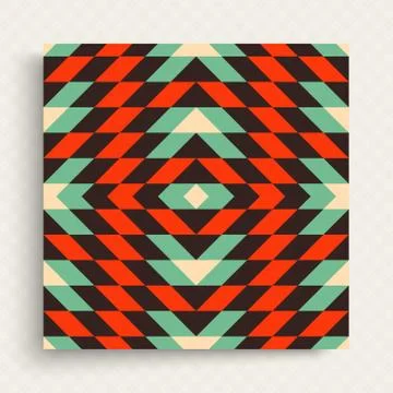 Abstract mosaic pattern. Geometric background. Vector Illustration for design Stock Illustration