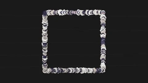 Abstract mosaic pattern of irregular geometric shapes in muted earth tones,.. Stock Footage 346660871