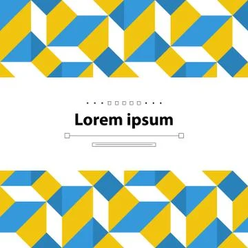 Abstract mosaic pattern, minimalistic concept Stock Illustration