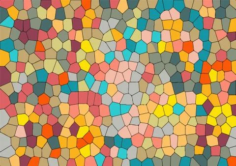 Abstract mosaic pattern. Modern random colors. Illustrazione stock