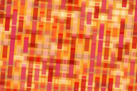 Abstract mosaic pattern with orange, pink, and yellow colors Illustrazione stock