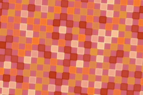 Abstract mosaic pattern with pink orange and beige tones Stock Illustration