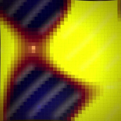 Abstract Mosaic Pattern Yellow Blue Red Gradients Blurred Pixelated Backgroun 動画素材 346283171
