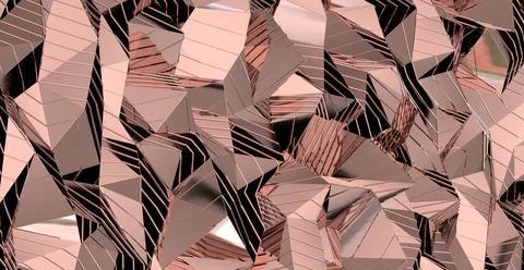 Abstract mosaic polygon texture for background Stock Illustration