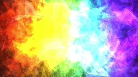 Abstract mosaic rainbow colored glowing squares with lights Stock Footage 47368682