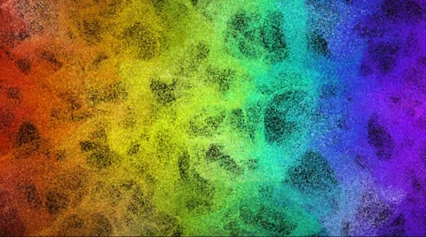 Abstract mosaic rainbow colored glowing squares with lights Stock Footage 47369532