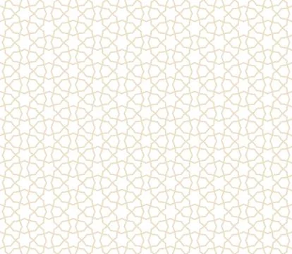 Abstract mosaic seamless pattern. Arabic line ornament with geometric shapes. Stock Illustration