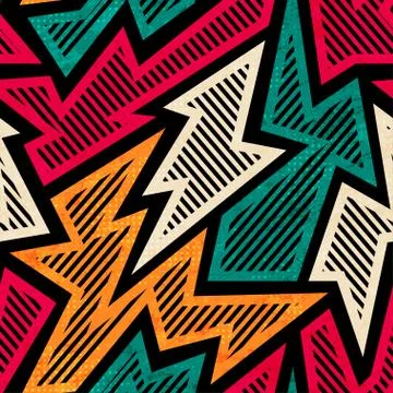 Abstract mosaic seamless pattern Illustrazione stock