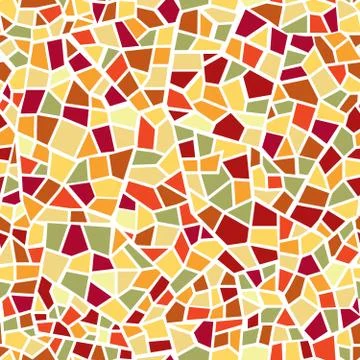 Abstract mosaic sheet seamless pattern. Geometric tile background. Ceramic fr Stockillustratie